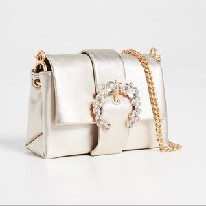 Tori Burch Greer Metallic Leather Mini Bag